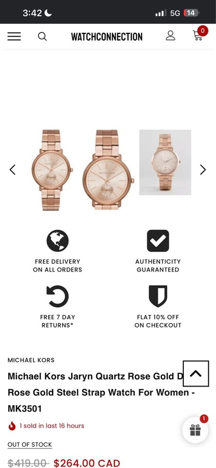 Michael Kors Jaryn Rose Gold Watch - photo 2