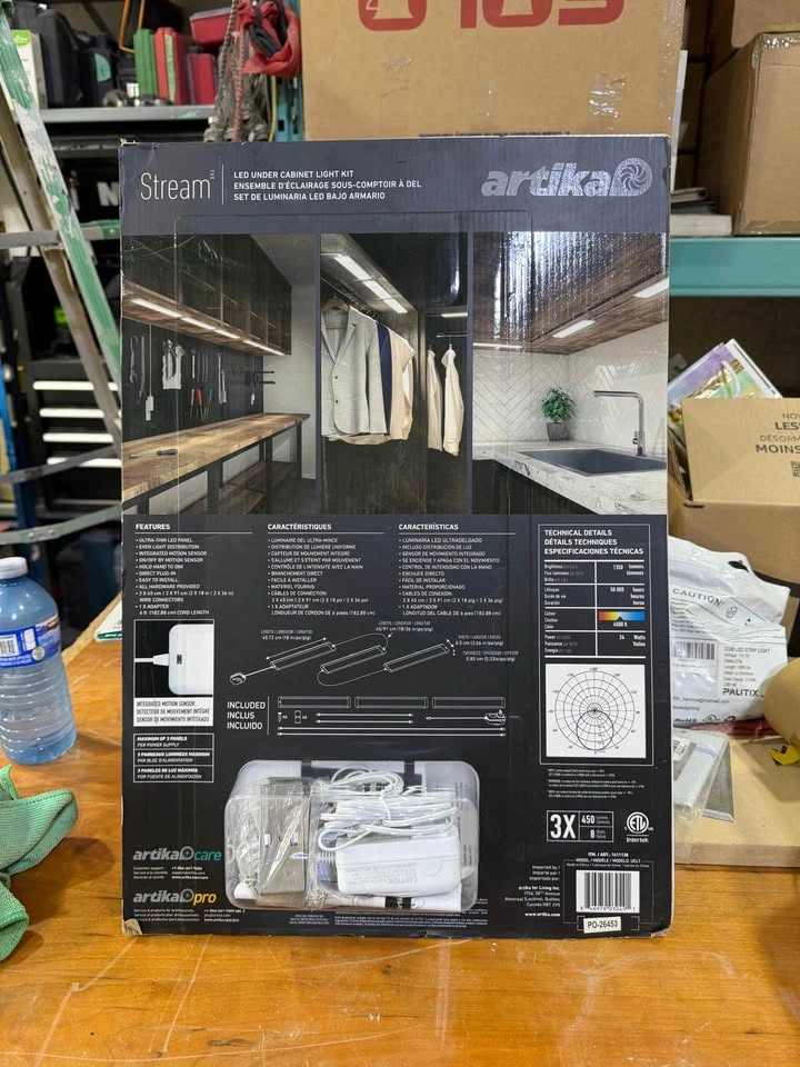New Artika Stream LED Under Cabinet Light Kit – 3 Panels - photo 2