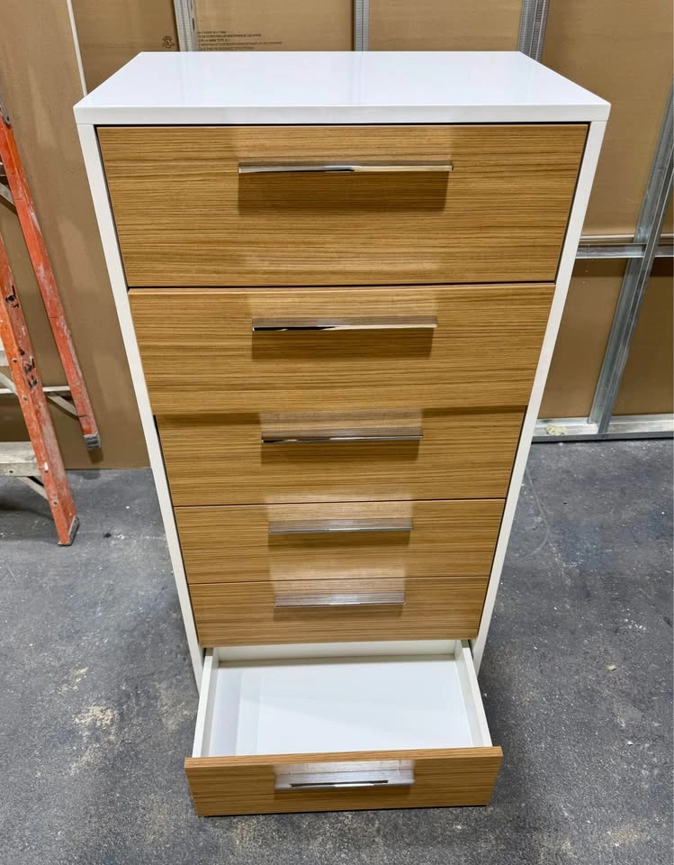 6-Drawer Chest – White/White Stained Oak - photo 3