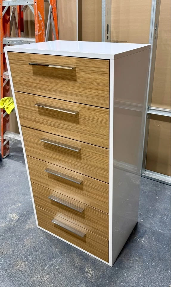 6-Drawer Chest – White/White Stained Oak - photo 4