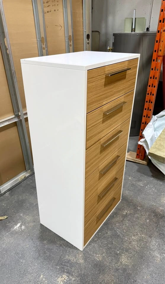 6-Drawer Chest – White/White Stained Oak - photo 5