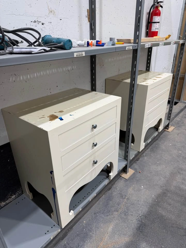Pair of Solid MDF End Tables – Handmade - photo 3