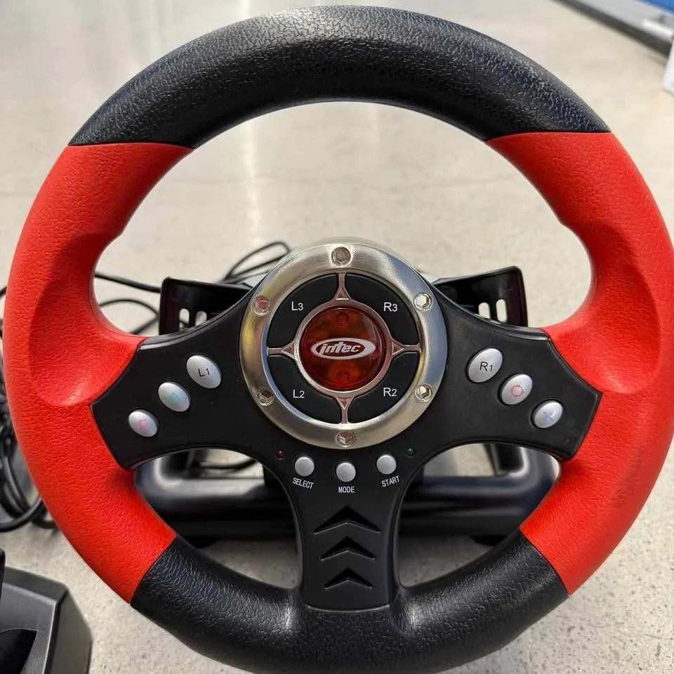 Infec Racing Wheel with Pedals for Playstation 2 image indicator(2)