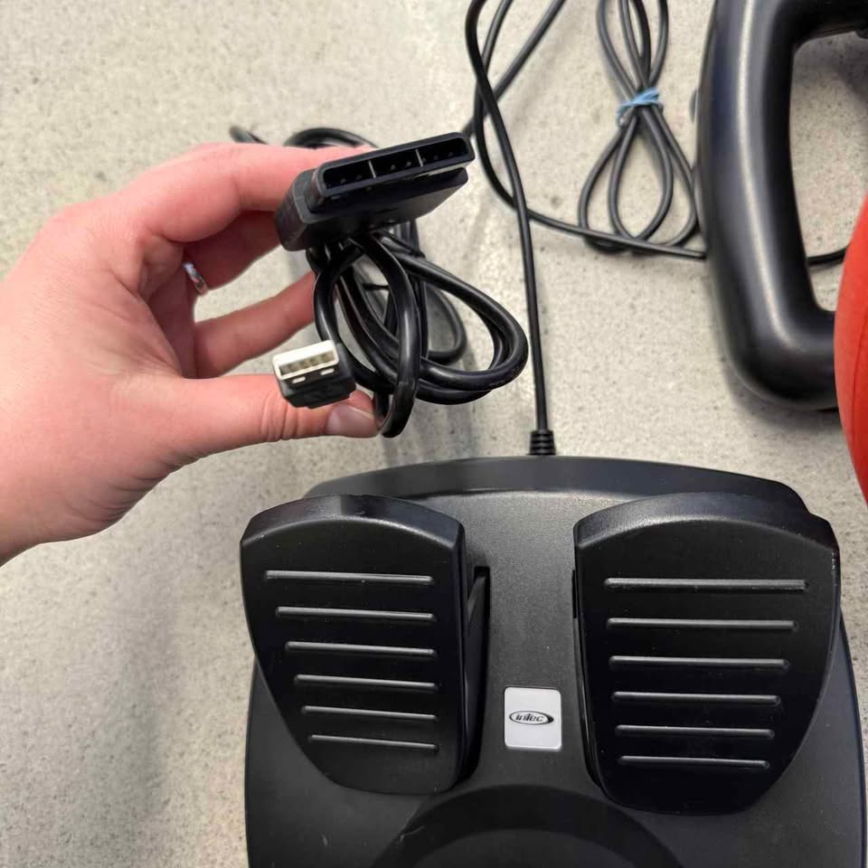 Infec Racing Wheel with Pedals for Playstation 2 - photo 3