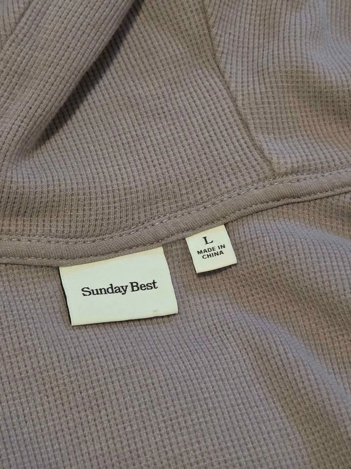 Aritzia Sunday Best Waffle Knit Zip Hoodie – Fits Medium/Large - photo 3