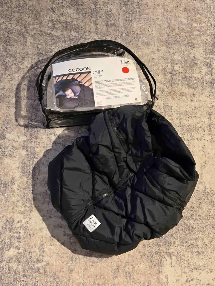 7 A.M. Enfant Cocoon Car Seat Cover – Black