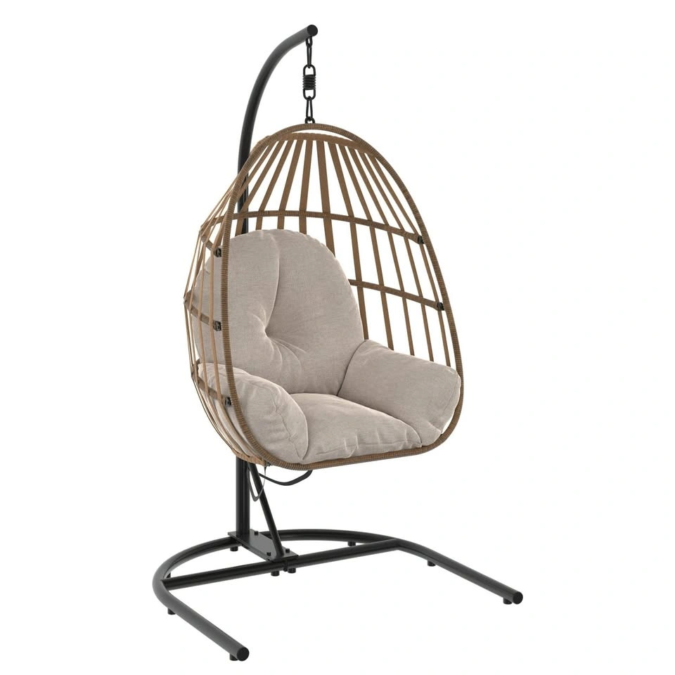Mainstays Steel Outdoor Hanging Egg Chair with Stand - photo 2
