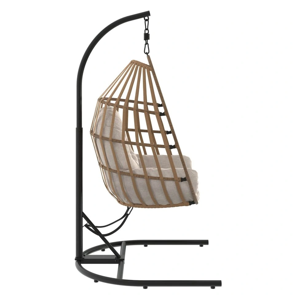 Mainstays Steel Outdoor Hanging Egg Chair with Stand - photo 3