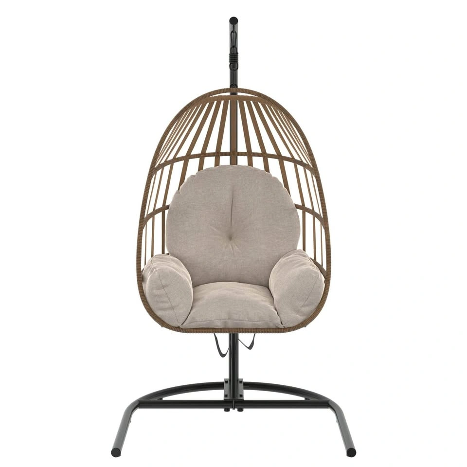 Mainstays Steel Outdoor Hanging Egg Chair with Stand - photo 4