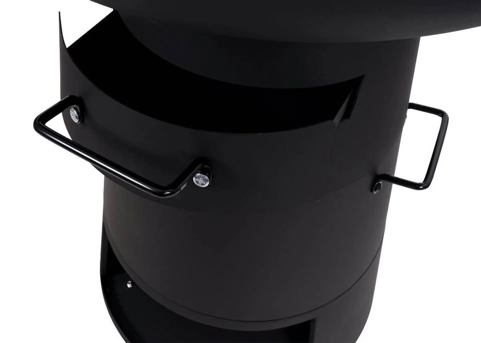 Fire Bowl with Grill HWC-K96, Fire Pit BBQ, Stainless Steel - photo 5