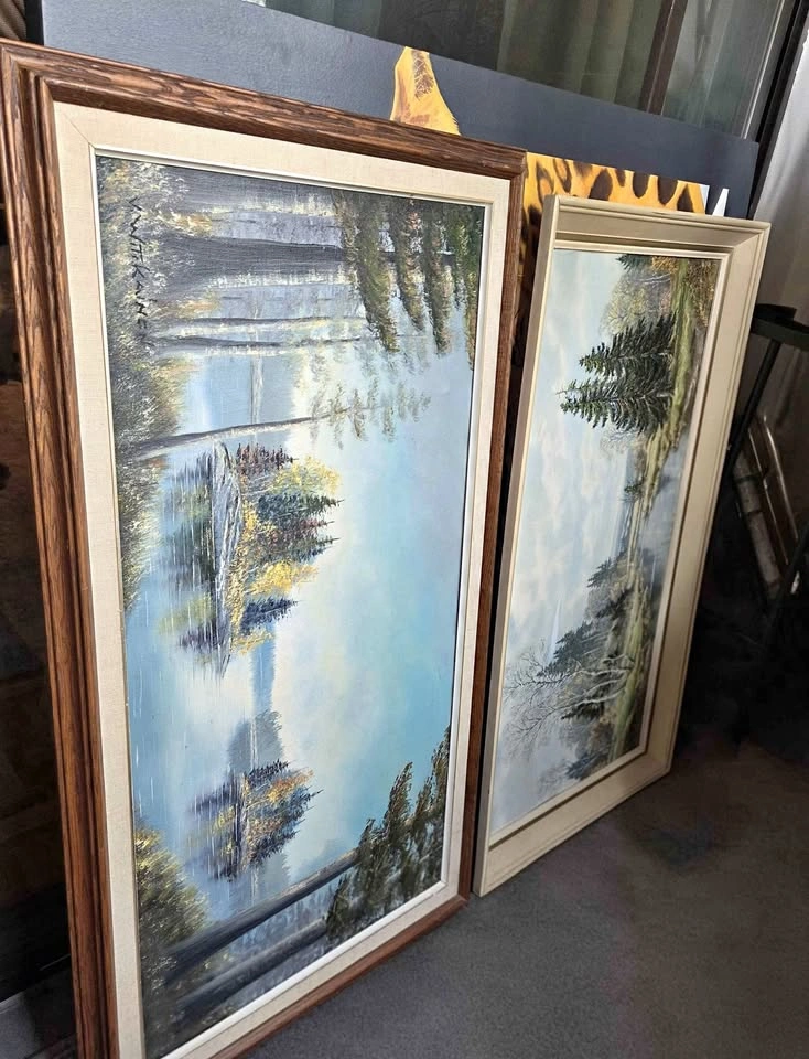 4 Framed Landscape Paintings / Wall Art