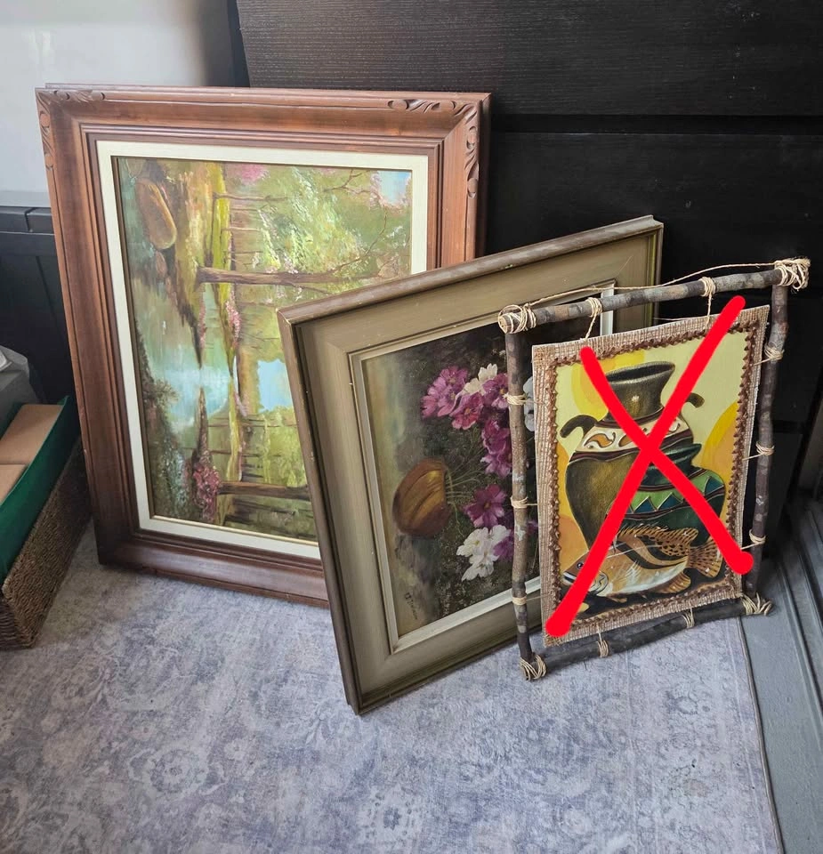 4 Framed Landscape Paintings / Wall Art - photo 2