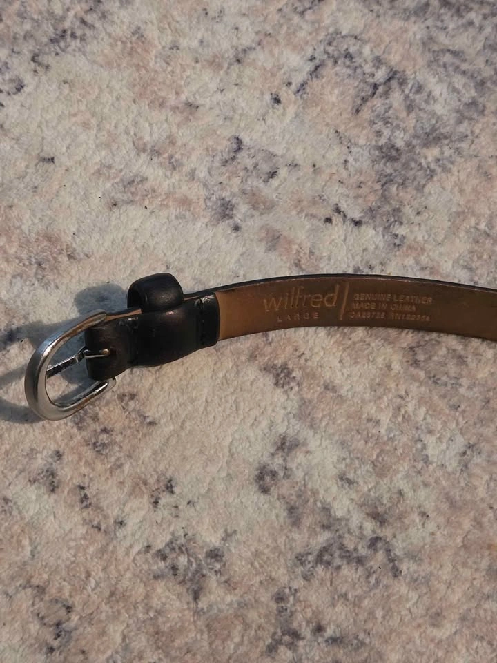 Wilfred Genuine Leather Belt – Dark Brown/Black - photo 2