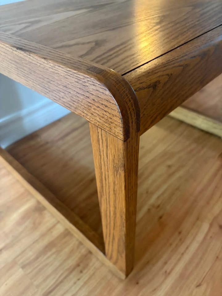 Vintage Mid-Century Modern Style Oak End Table / Side Table - photo 3