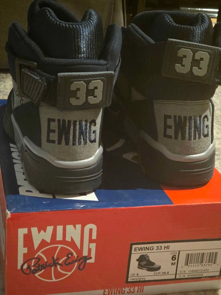 Patrick Ewing 33 HI – Navy/Grey – Size 6 Men / 38.5 EU / Women's - photo 3