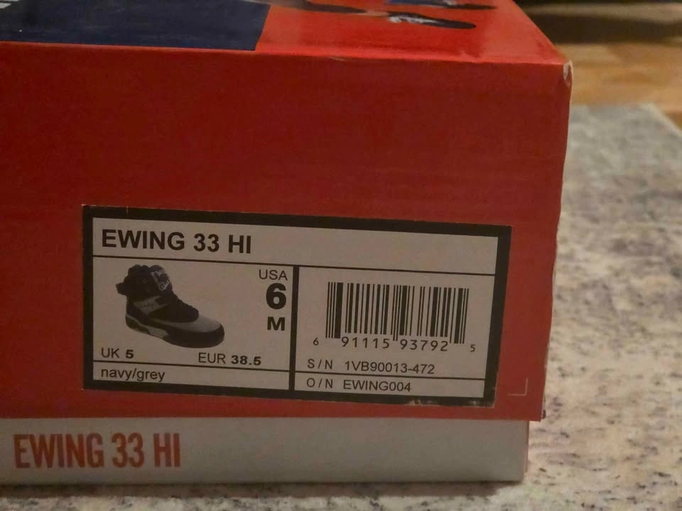 Patrick Ewing 33 HI – Navy/Grey – Size 6 Men / 38.5 EU / Women's - photo 4