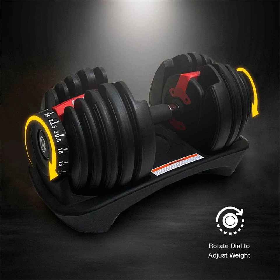 MotionGrey Adjustable Dumbbell 5 to 52.5 LB, Free Hand Grip - photo 5