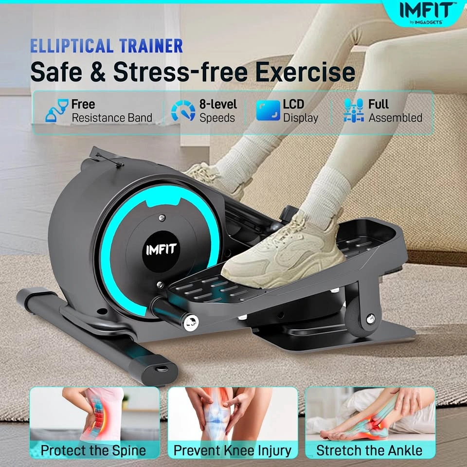 IMFIT Elliptical Trainer with free resistance band | 350 lb Weig