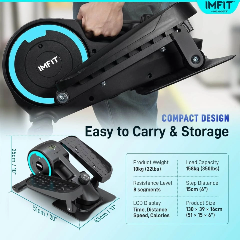 IMFIT Elliptical Trainer with free resistance band | 350 lb Weig - photo 5