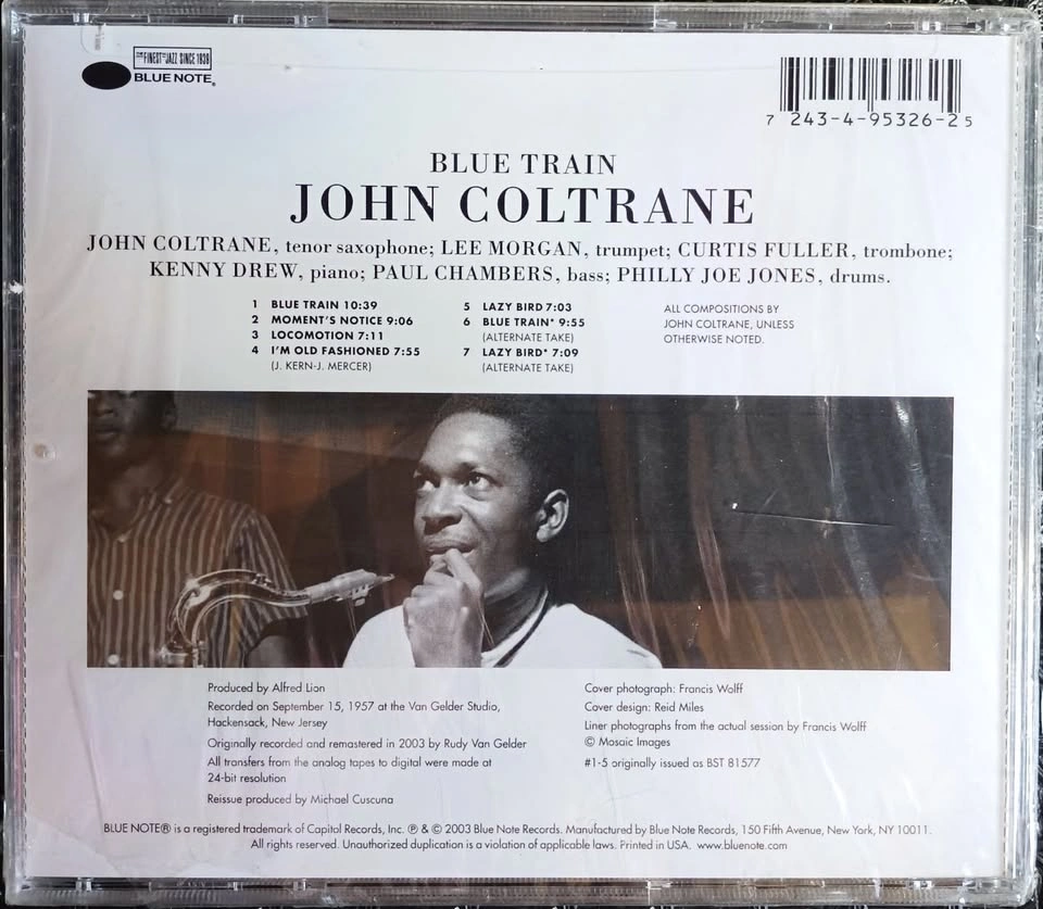 John Coltrane - Blue Train CD - SEALED! - 2003 US RVG Edition⚽ - photo 2