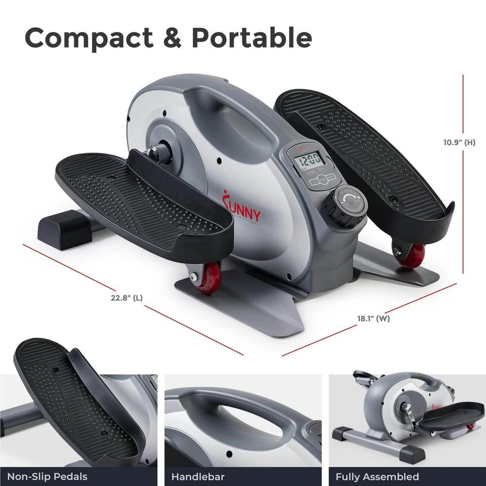 Sunny Health & Fitness Smart Portable Magnetic Under Desk Ellipt - photo 2