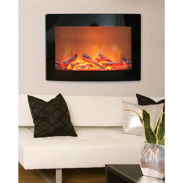 Paramount Daniel Wall Mount 24-in Black Electric Fireplace - photo 2