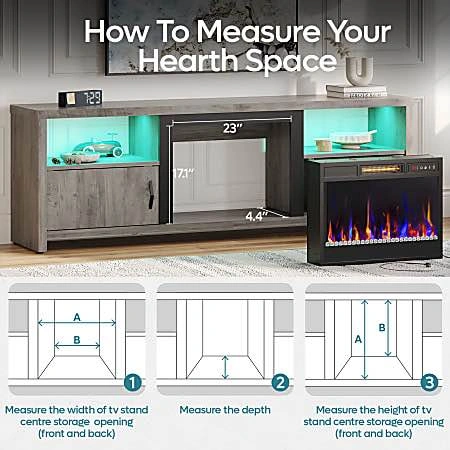 23 inch Electric Fireplace Heater Insert with Remote - photo 5