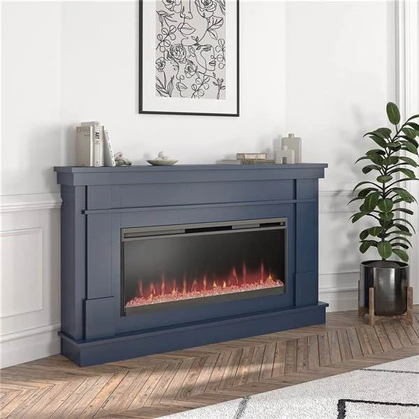 Novogratz Waverly 64-in Wide Linear Electric Fireplace - photo 3