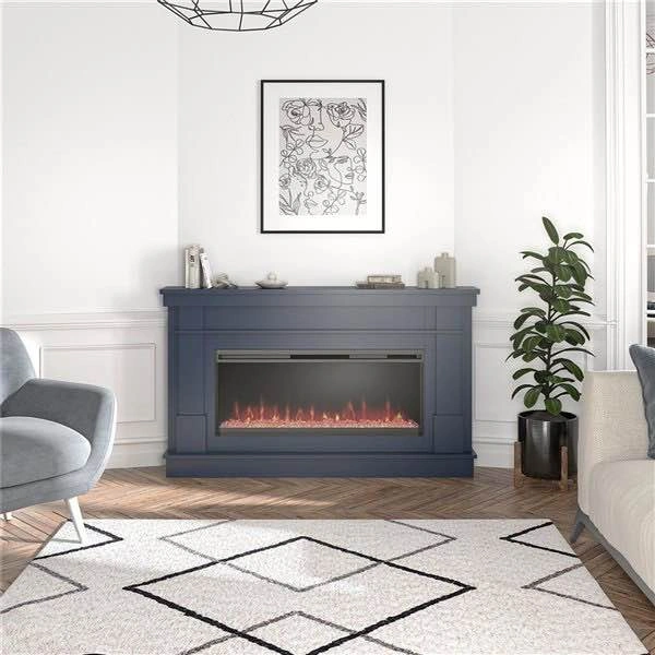 Novogratz Waverly 64-in Wide Linear Electric Fireplace - photo 5