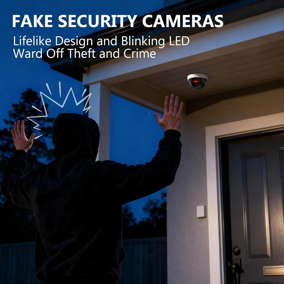 NEW 2-Pack Fake Dummy Security CCTV Dome Camera - photo 2