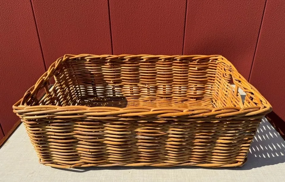 Large Rectangular Wicker Basket