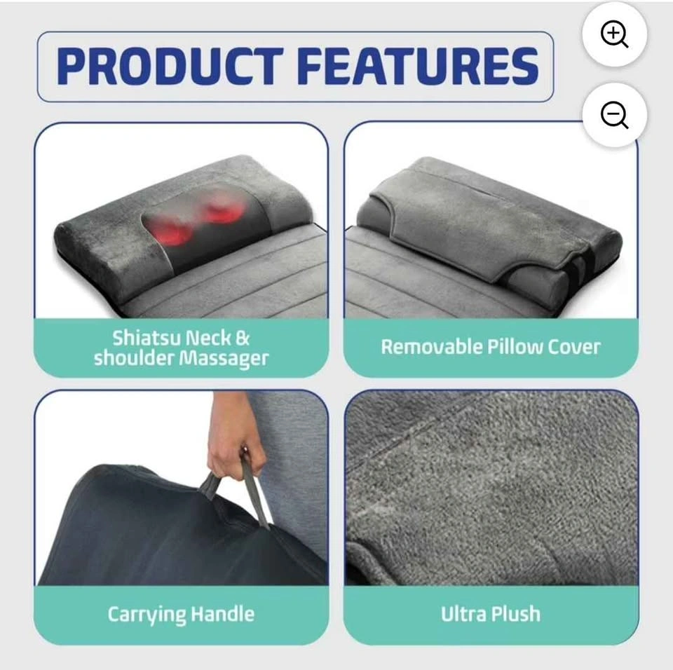 Shiatsu Neck & Vibrating Full Body Massage Mat - photo 4