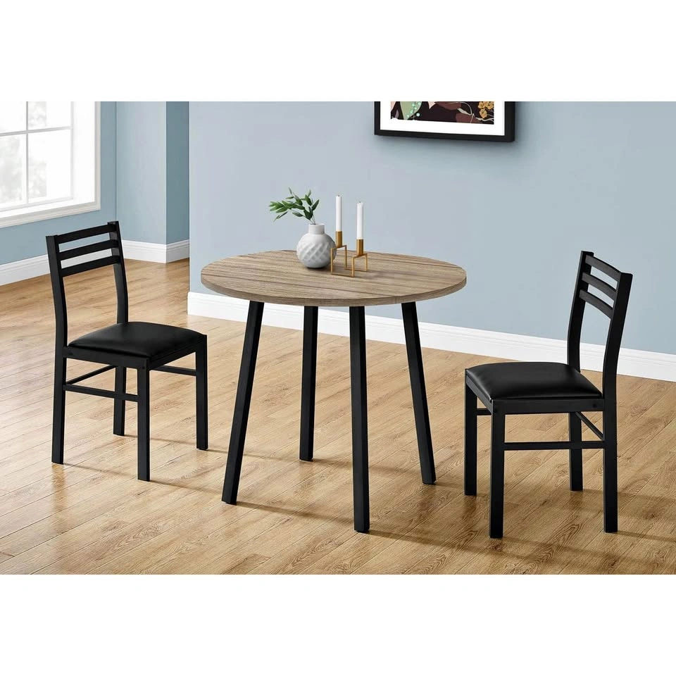 Monarch Specialties 3pc Dining Table Set, 35" Drop Leaf