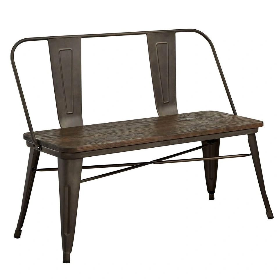 Industrial Bench in Gunmetal