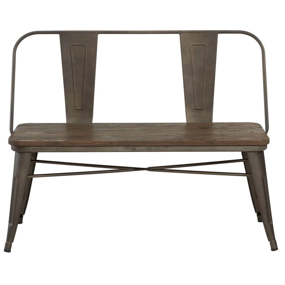 Industrial Bench in Gunmetal - photo 2