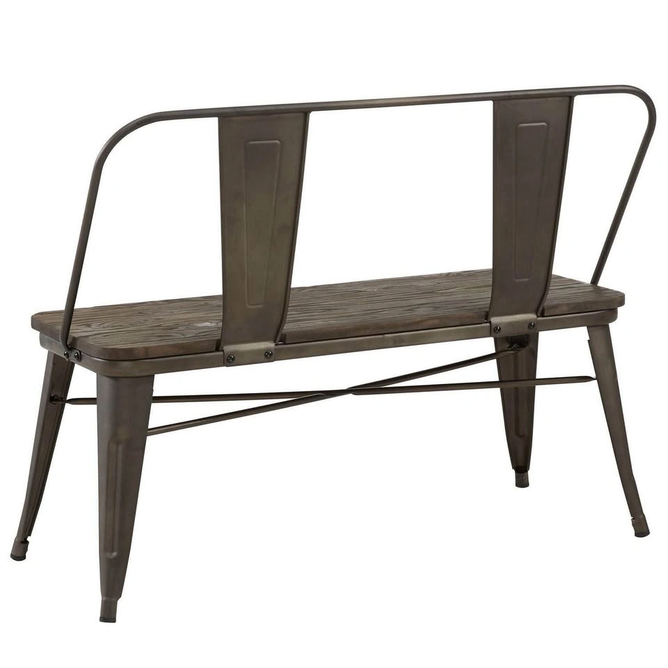 Industrial Bench in Gunmetal - photo 4