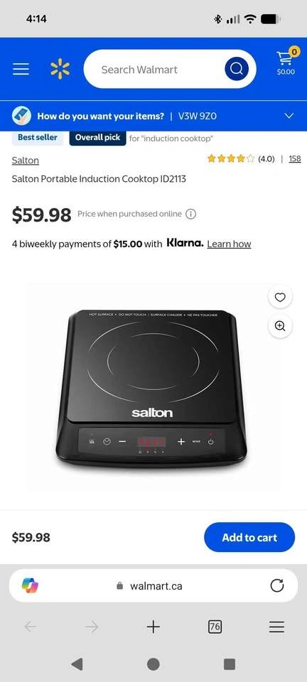 Salton Portable Induction Cooktop - photo 4