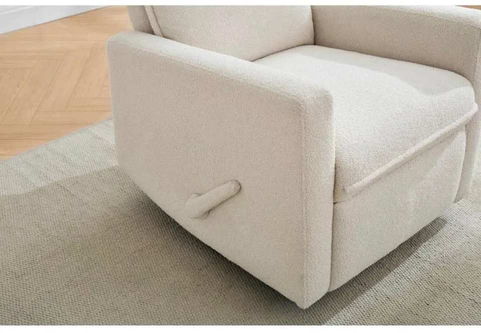 Concord Baby Boucle Swivel Glider Recliner - photo 4