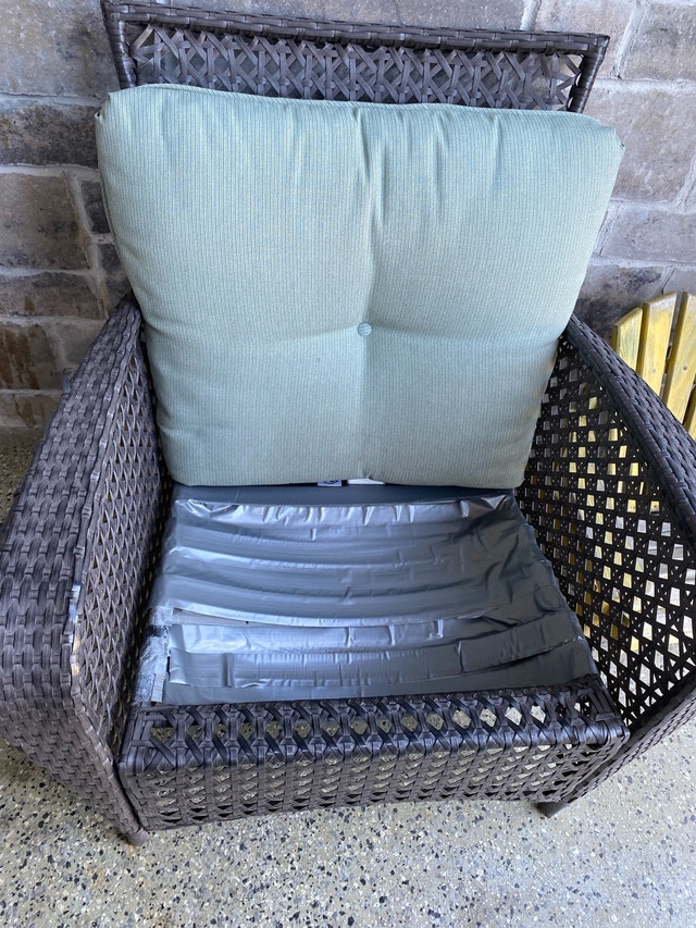 Wicker Patio Chairs and Wood Muskoka Chair ⚽ - photo 3