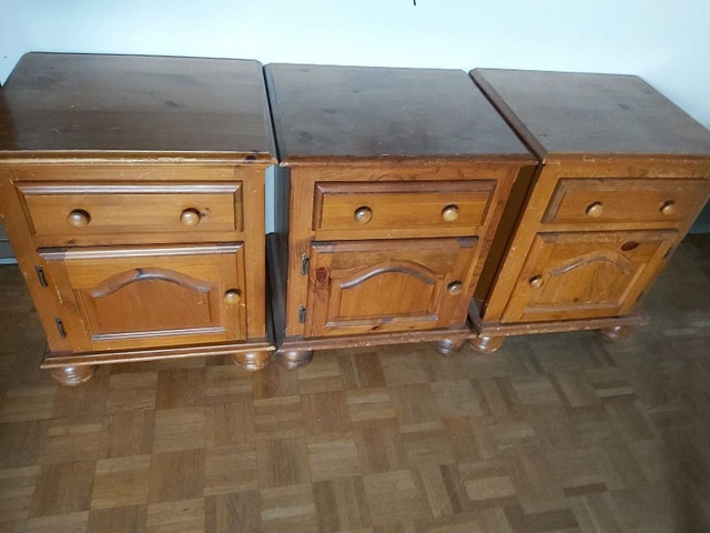 3 Large Bedside Tables in fair condition - photo 2