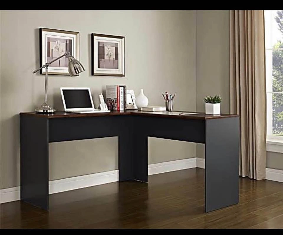 Ameriwood™ Home The Works 52"W L-Shaped Corner Desk, Cherry/Gray - photo 4
