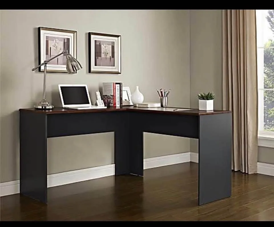Ameriwood™ Home The Works 52"W L-Shaped Corner Desk, Cherry/Gray - photo 4