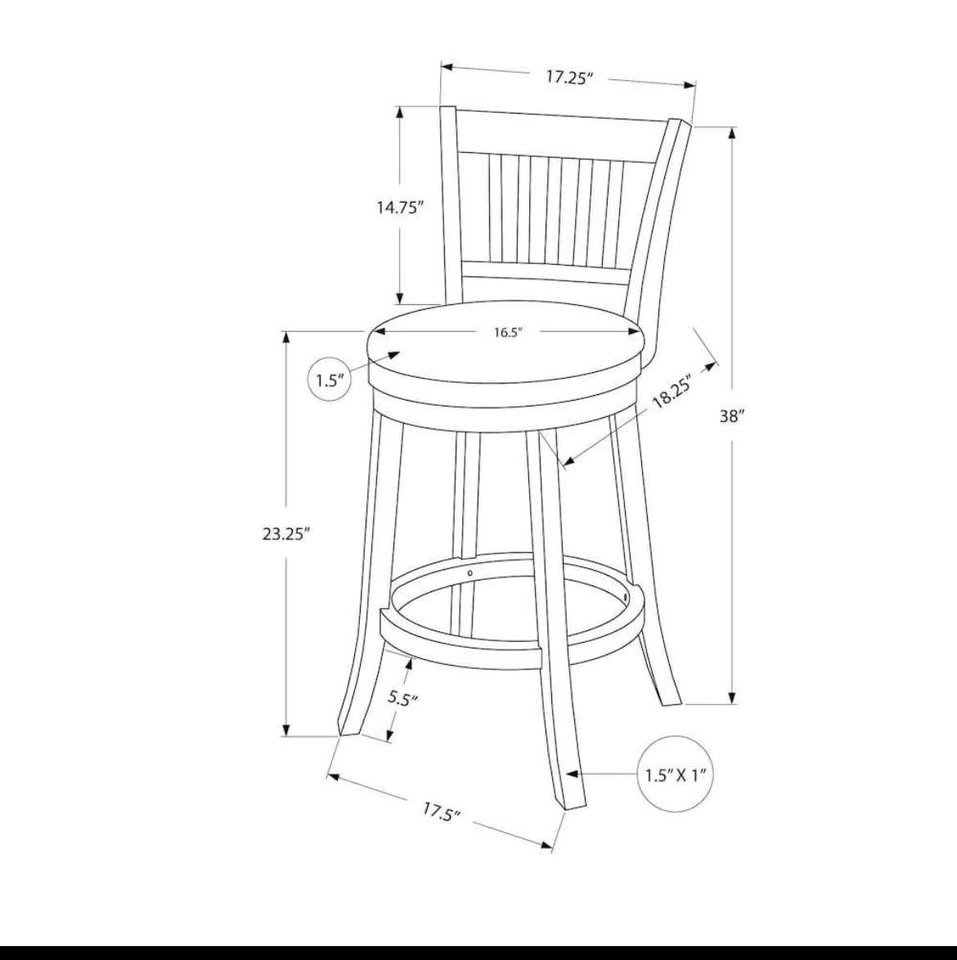Set of 2 Swivel Counter Height Bar Stools - White & Grey - photo 3