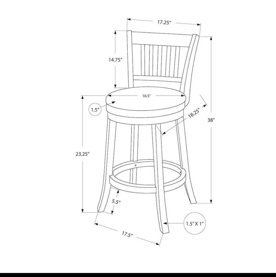 Set of 2 Swivel Counter Height Bar Stools - White & Grey - photo 3