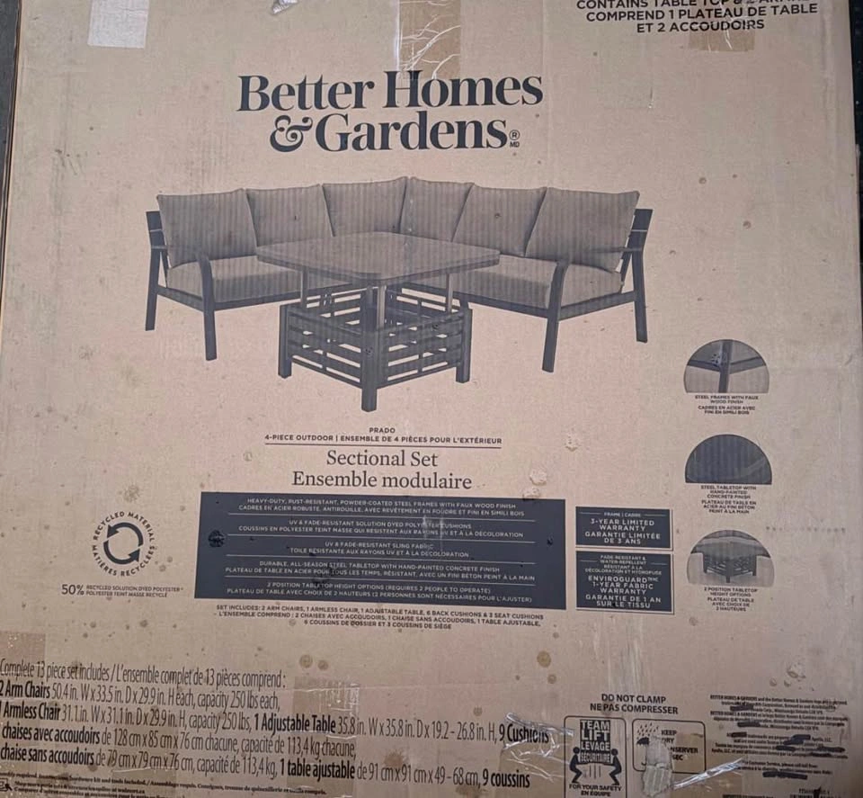 Better Homes & Gardens Prado 4-Piece Outdoor Sectional Set - photo 5