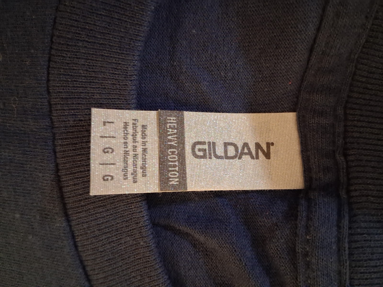 Gildan Heavy Cotton Men's Navy Grandpa Quote Graphic T-Shirt - photo 3