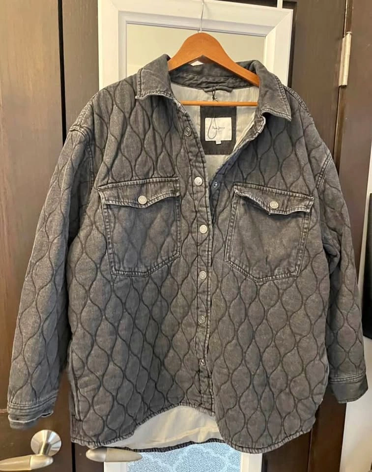 New womens xxl Pepe Jeans Quilted Denim Jacket