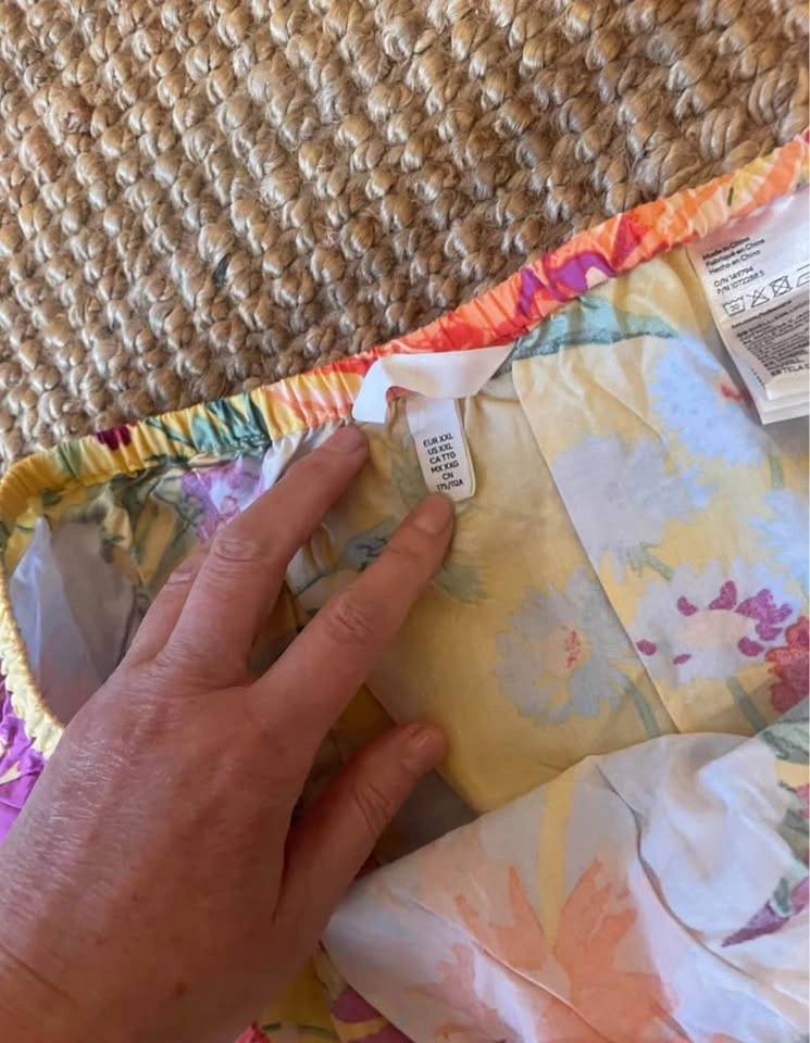 H&M Floral Tiered Midi Skirt Size XXL - photo 2