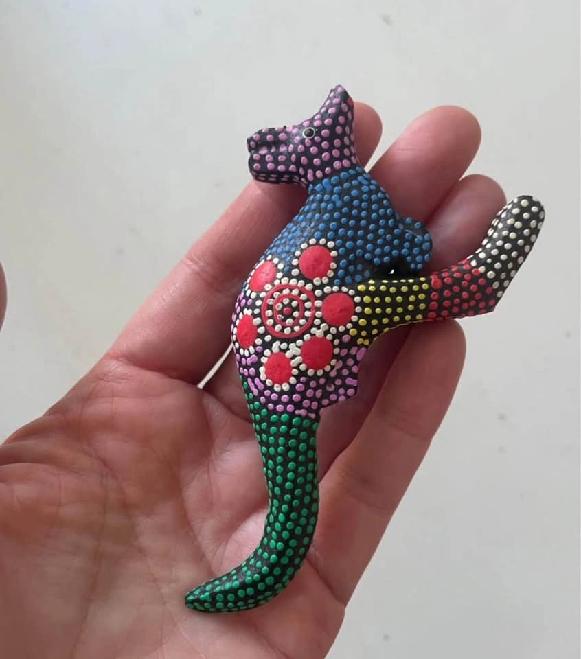 Hand-Painted Australian Dot Art Animal Magnets - Set of 4 - photo 3