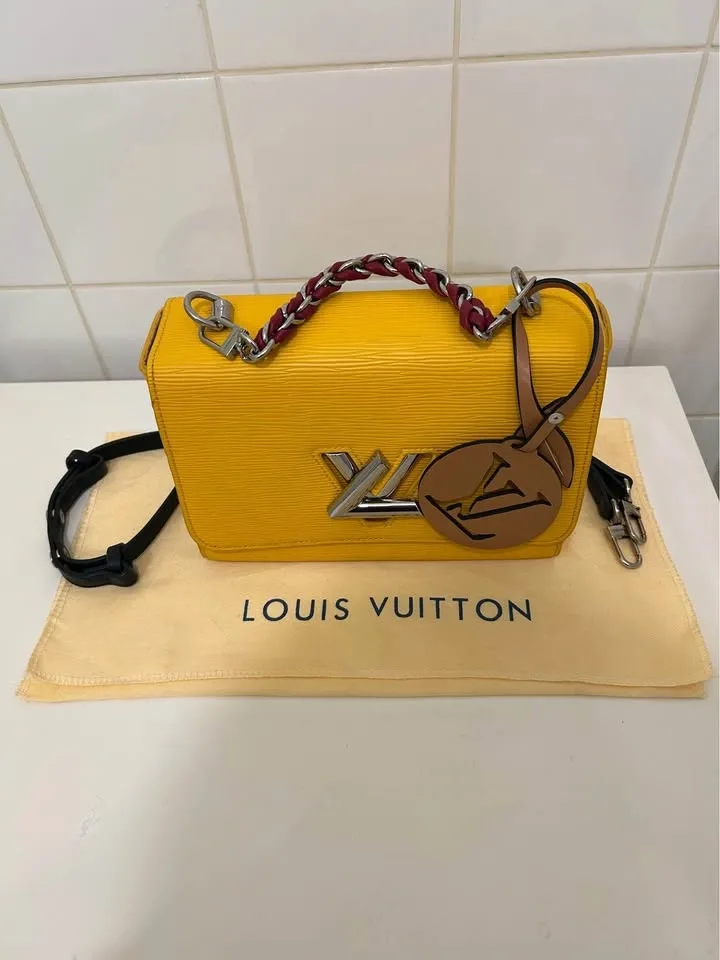 Louis Vuitton Yellow Epi Leather Twist Shoulder Bag